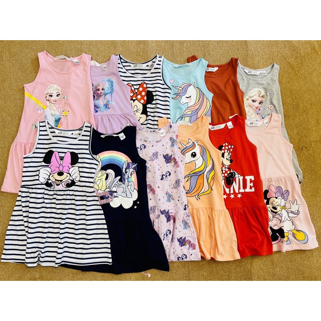 Váy cotton ba lỗ HM nhiều hình BG