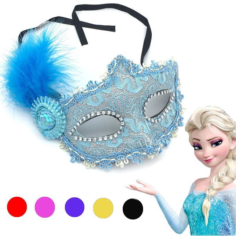 Mặt Nạ Hóa Trang Halloween Hình Công Chúa Băng Giá