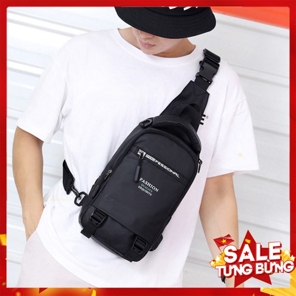 Túi Đeo Chéo Nam 💖𝐅𝐑𝐄𝐄 𝐒𝐇𝐈𝐏💖 Túi Đeo Vai Nam Vải Dù Polyester Chống Nước Cao Cấp (TDCN-67)