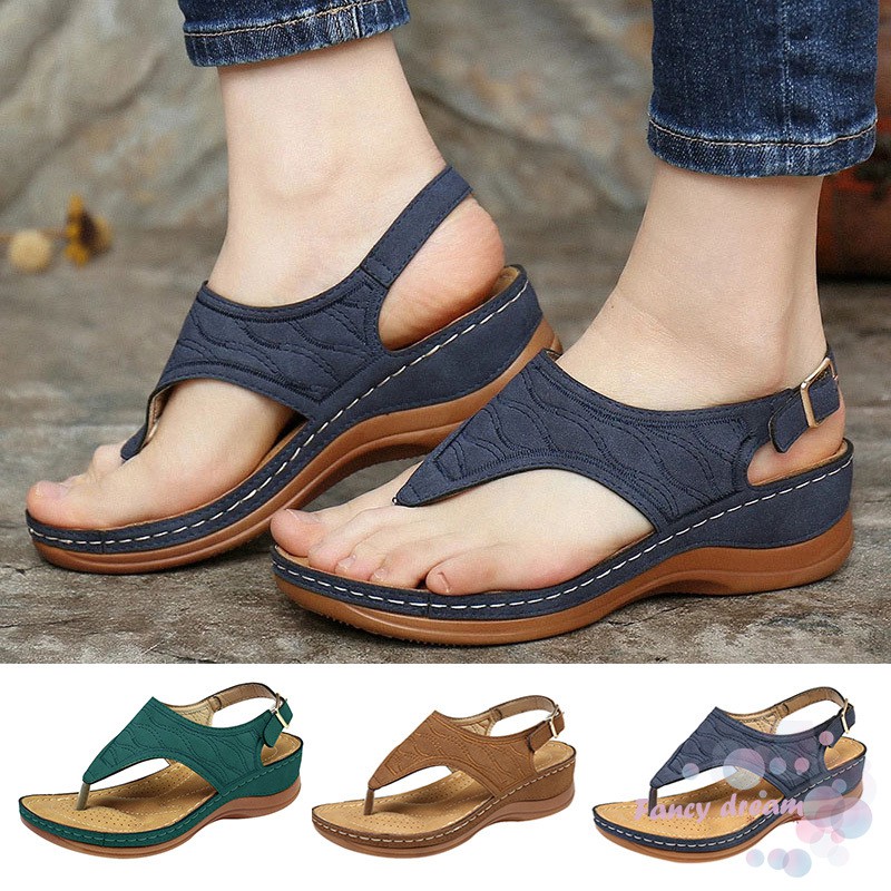 Sandals mềm xỏ ngón siêu nhẹ thời trang nữ đi biển