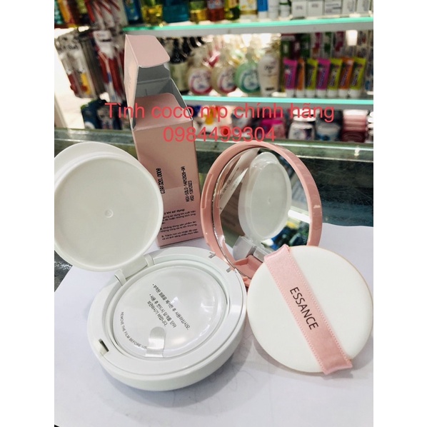 Phấn nước mịn lì, mờ khuyết điểm,kiềm dầu Essance Veil Fit Cushion SPF50+ PA+++ 15g #21 tone da sáng