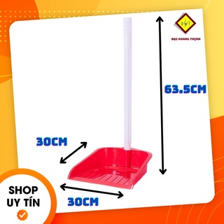 Ky hốt rác cán dài Cây hốt rác dài Xẻng hốt rác nhựa dài