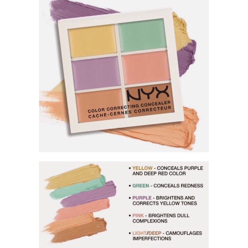 Che khuyết điểm NYX Concealer Correcting Palette