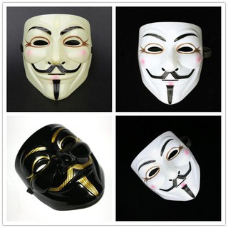 MẶT NẠ HÓA TRANG HACKER anonymous màu trắng (bán sỉ 9k)  mã JX3449