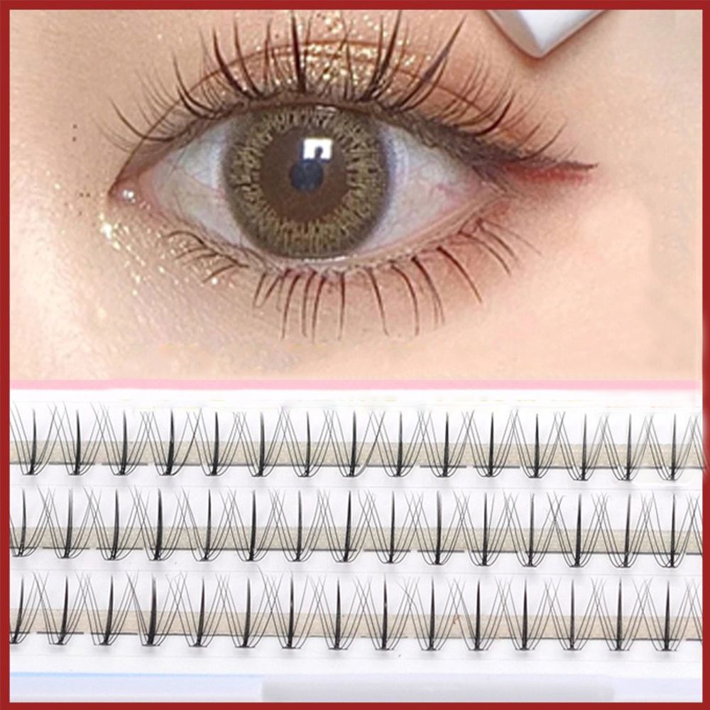 [Hàng mới về] Set mi giả nối dài làm dày tự gắn mềm mại trang điểm mắt tự nhiên tiện lợi