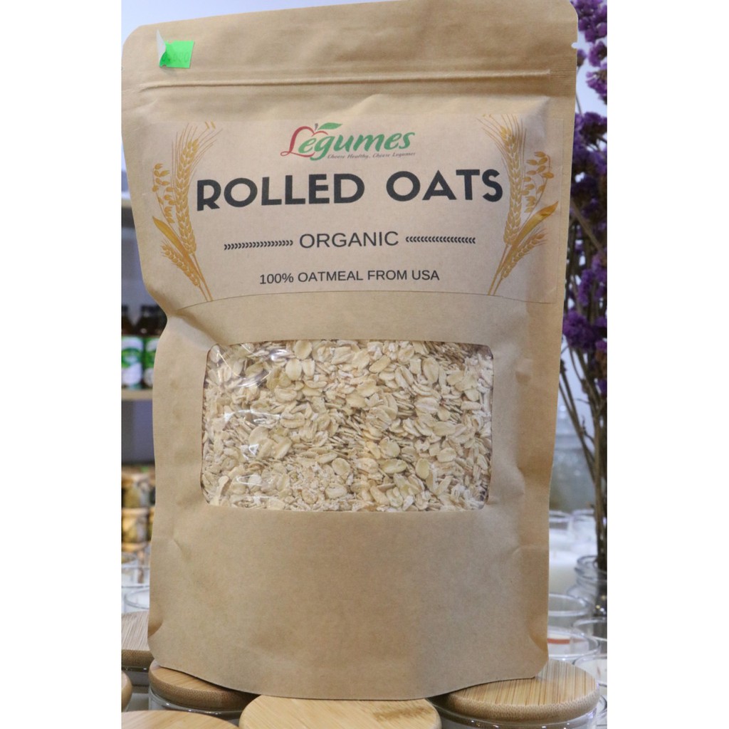 Yến mạch Hữu cơ cán mỏng - Rolled Oat Organic Legumes 500g