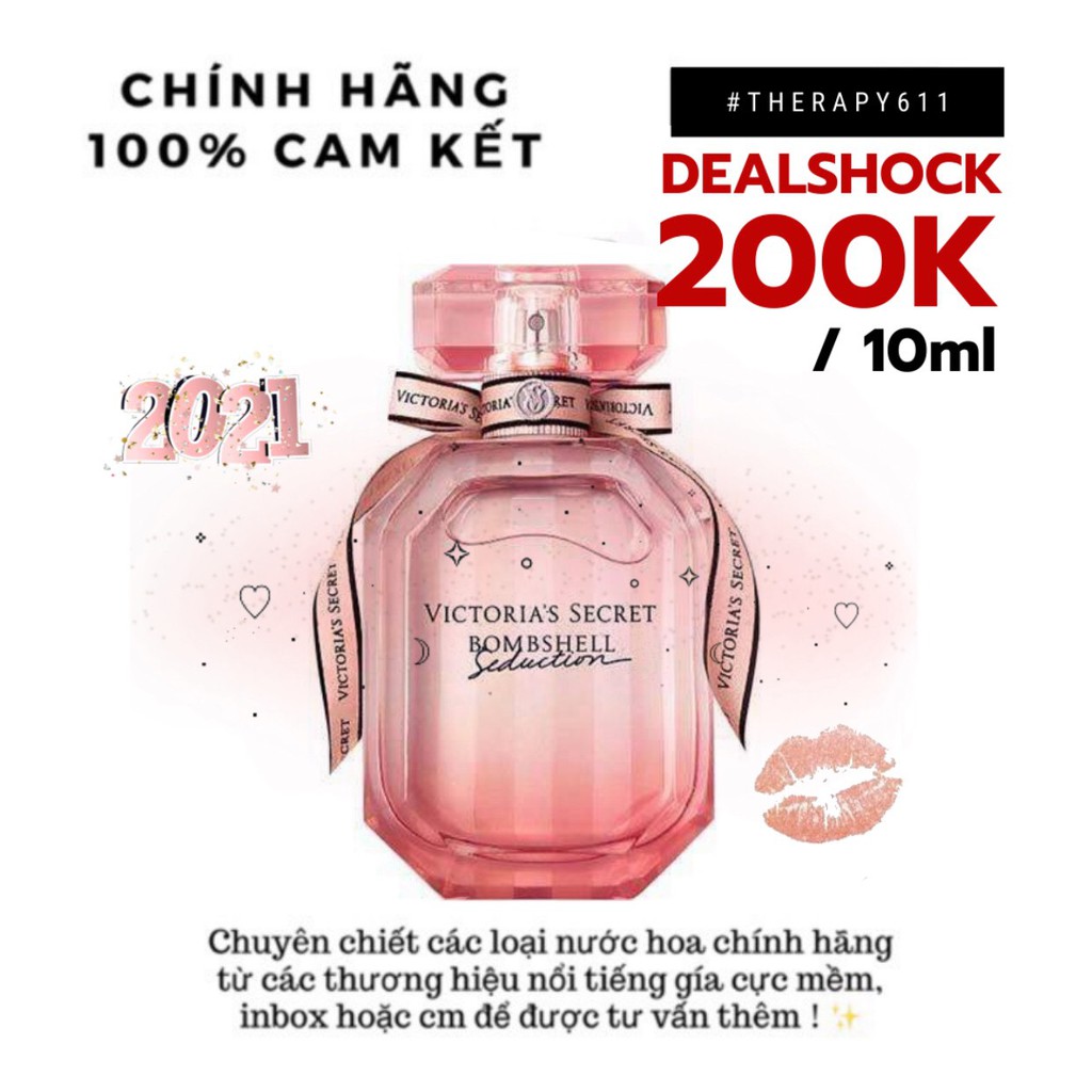 [𝗦𝗔𝗟𝗘]..::✨Nước hoa chiết Victori’a Secret Bombshell Seduction EDP 5ml/10ml/20ml✨::..