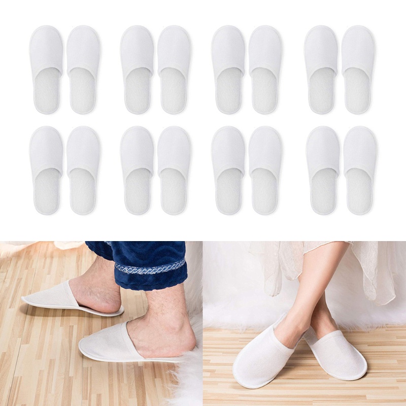 Whi 12 Đôi Dép Xỏ Ngón Dùng Một Lần Thích Hợp Cho Khách Sạn Spa