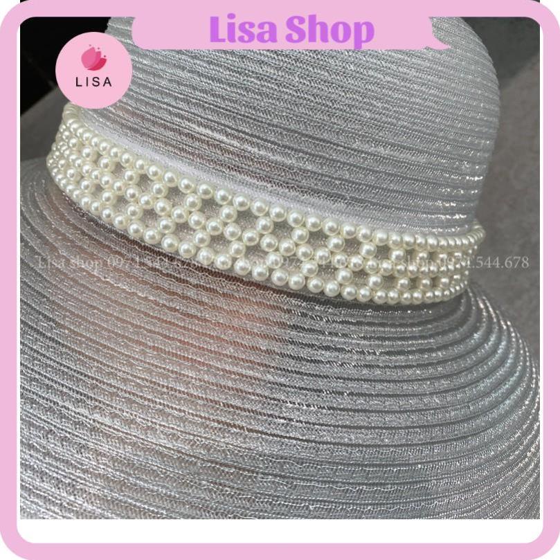 [FREESHIP- HÀNG CAO CẤP] Mũ cói, nón cói đi biển thời trang cao cấp, dáng chuông đèn lồng thả dáng cực đẹp Lisa, mẫu M4