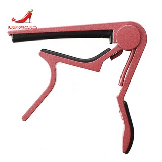 Capo kẹp đổi tông đàn ghi ta bằng gỗ sắt màu hồng 8×7.5×1.5cm