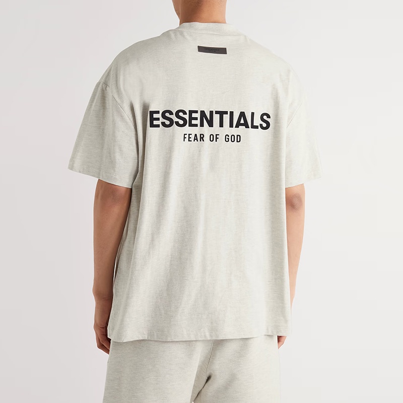Áo và quần Fear Of God FOG Essentials SS22 Light Oatmeal in nhung bản cao cấp, set đồ FOG Essentials