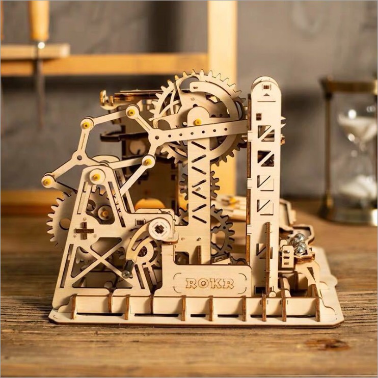 [BẢN QUỐC TẾ TIẾNG ANH] Đồ chơi Lắp ráp gỗ 3D Mô hình Cơ động học Magic Crush - Marble Run Tower coaster LG504