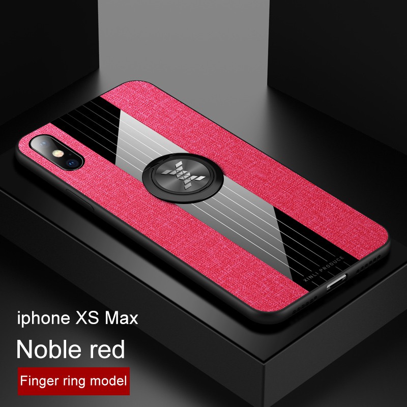 Ốp Lưng Điện Thoại Thời Trang + Nhẫn Giữ Dành Cho Iphone X Xr Xs Max