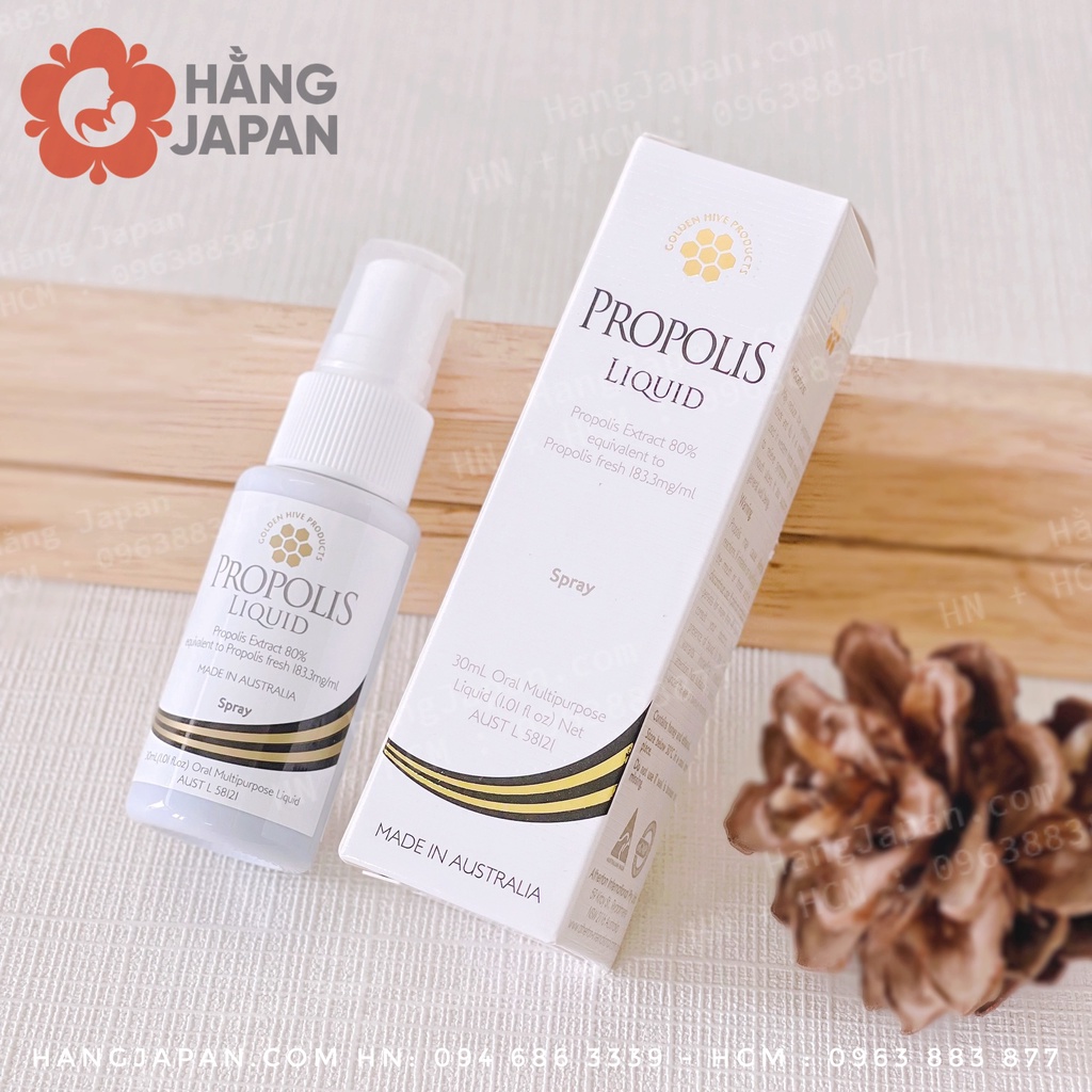 Xịt keo ong Propolis Liquid 30ml hàng Úc