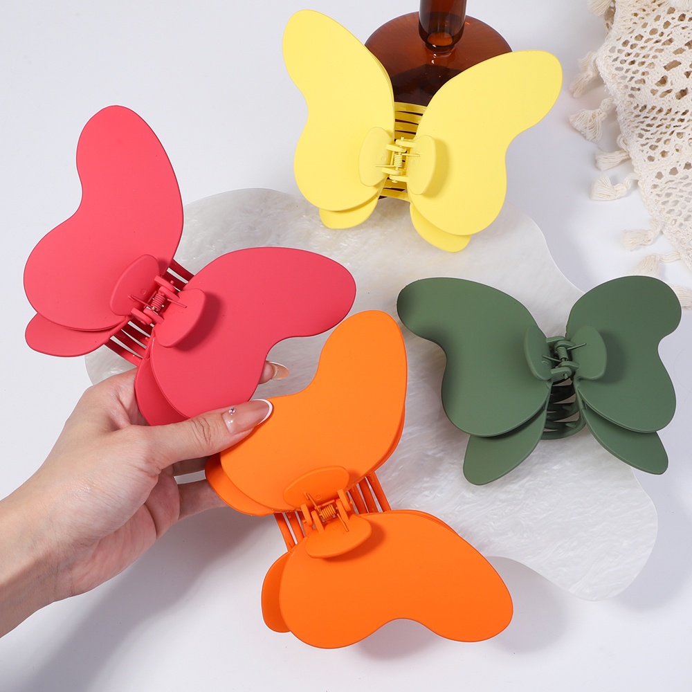 KIDSBOWS 1 Kẹp Tóc 5.9 Inch Hình Bướm Bằng Acrylic Đơn Giản Dành Cho Nữ