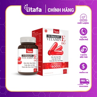 Dr.beautin vitamin e đỏ - bổ sung vitamin e giúp chống lão hóa, làm đẹp da, mịn da