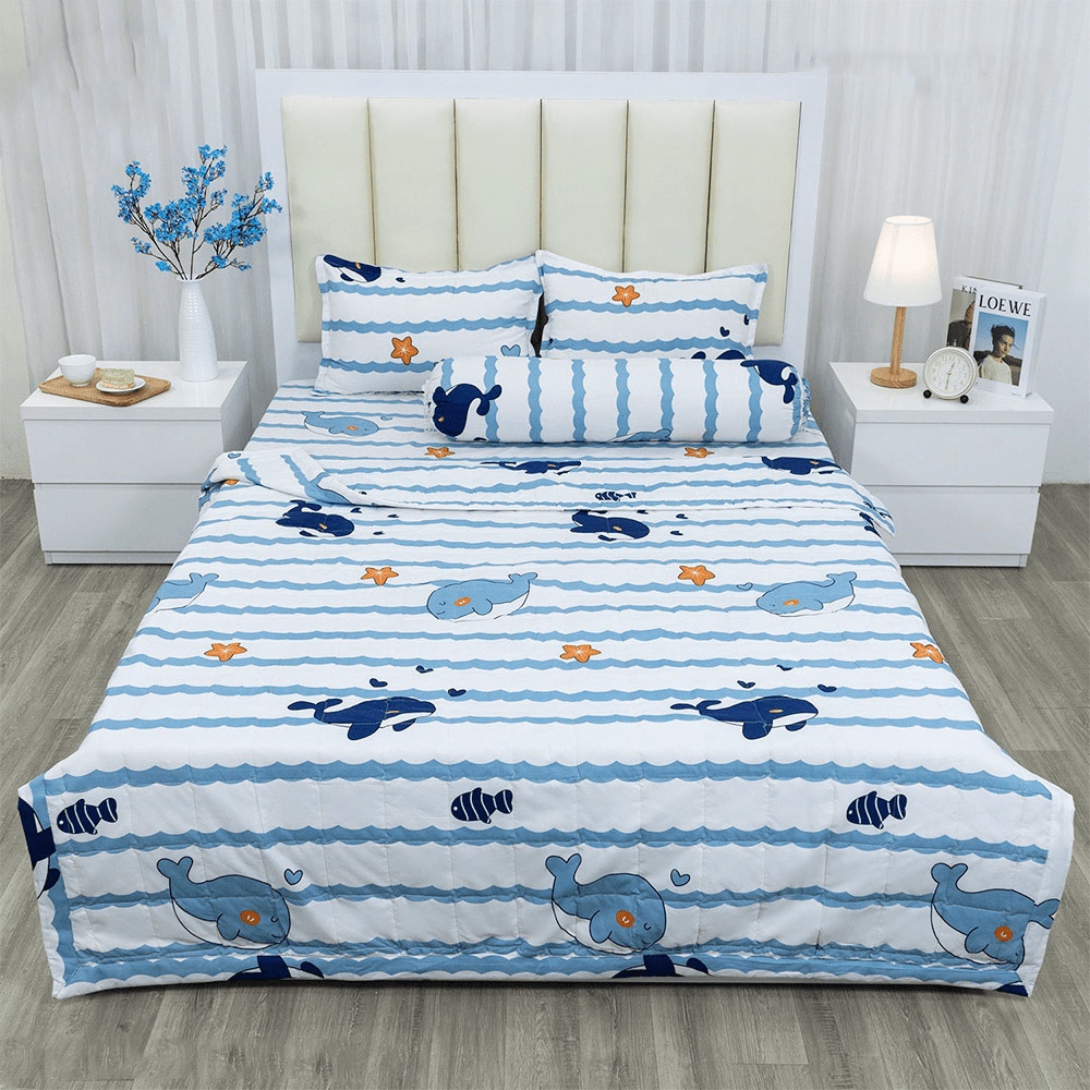 Chăn Hè Sunzin 1m8x2m trần bông 2 mặt Cotton poly