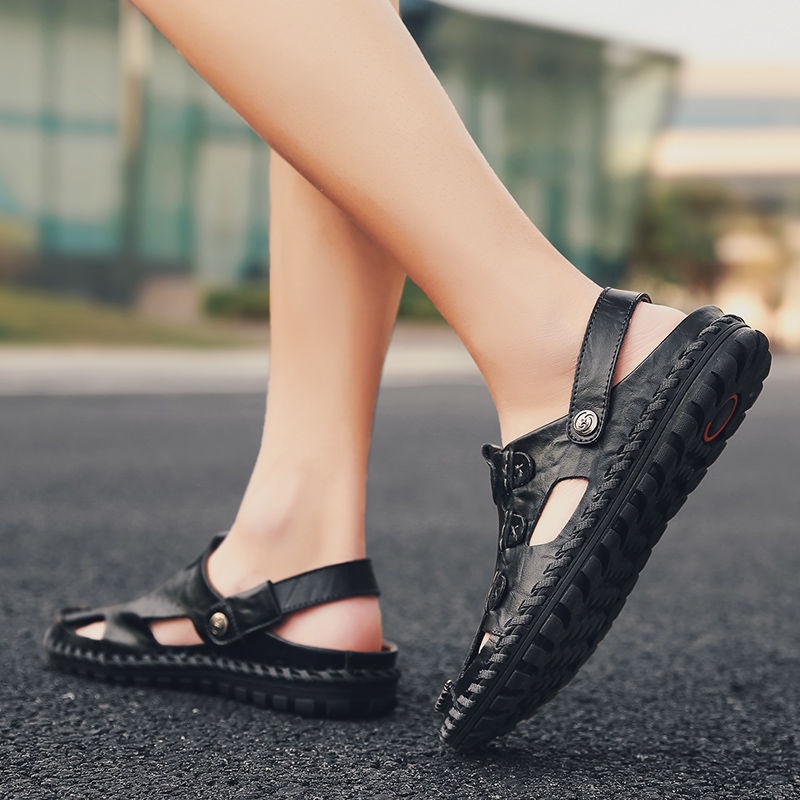 Giày da bít mũi thông thoáng sành điệu dành cho nam