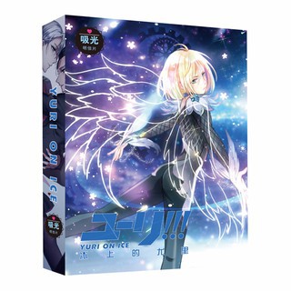 (Dạ quang) Hộp ảnh postcard anime chibi bộ ảnh có ảnh dán sticker lomo bưu thiếp