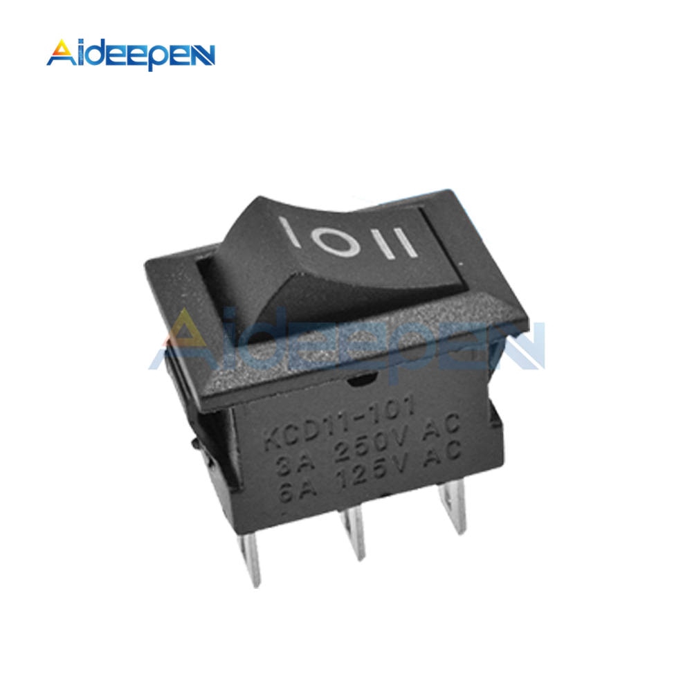 5PCS KCD11 2pin 3Pin ON-OFF 3A 250V 10*15MM Small Boat Rocker Switch 10x15 Snap-in Power Switch White Red and Black ON-OFF-ON | BigBuy360 - bigbuy360.vn