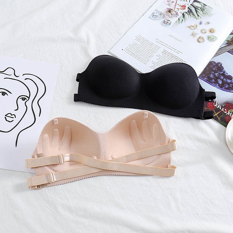 Áo Bra Đúc Su Đệm Bàn Tay Ôm Ngực  Quai Chéo Siêu Hot 811