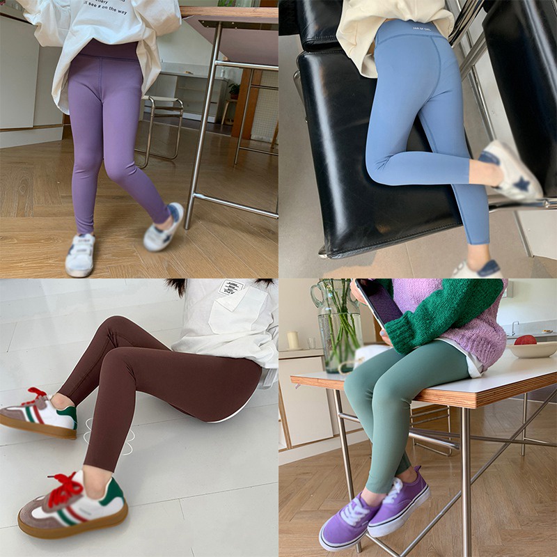 Quần Legging Ôm Sát Màu Sắc Kẹo Ngọt Cho Bé Gái