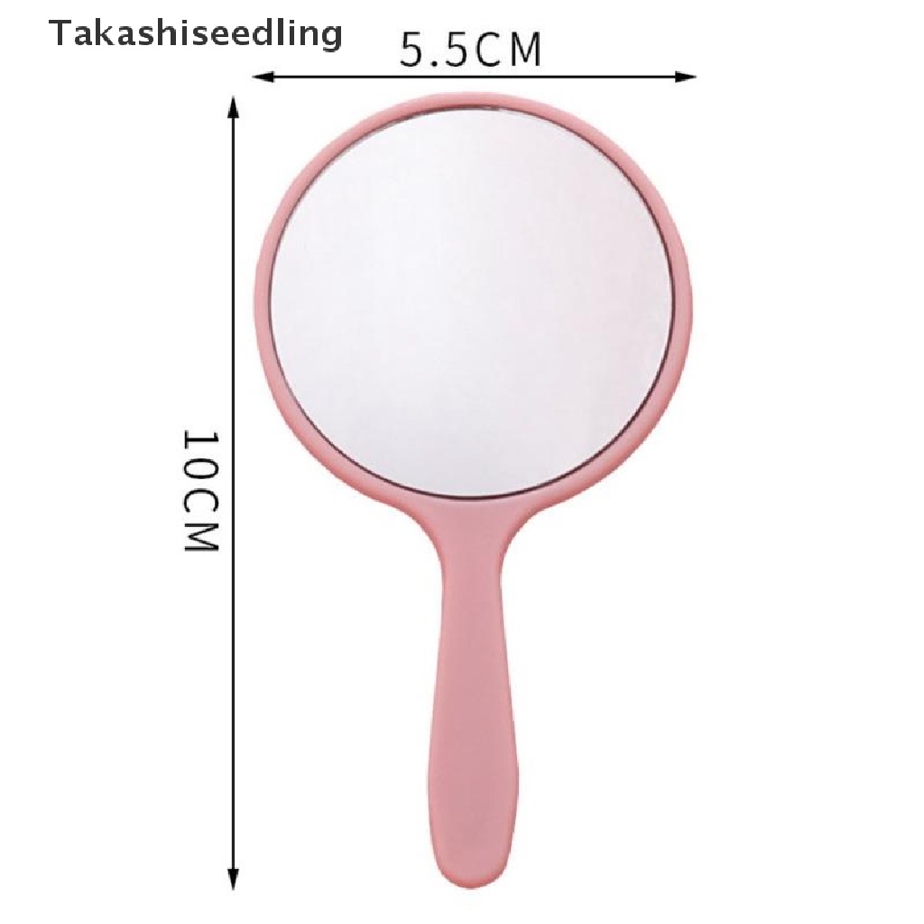 Gương Trang Điểm Cầm Tay Hình Tròn Có Tay Cầm Tiện Dụng
