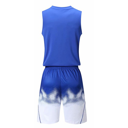 Bộ quần áo thi đầu bóng rổ cao cấp - Màu xanh dương - Set bóng rổ trơn - Bộ đồ bóng rổ thi đấu