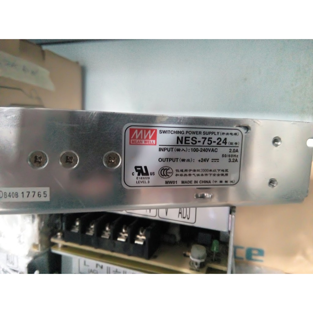 Nguồn 24VDC tổ ong Meanwell 3.2A tháo máy NES-75-24