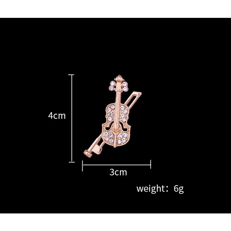 EFAN Hàng Mới Về Ghim Cài Áo Hình Đàn Violin Ghi Ta Cổ Điển Thời Trang Hàn Quốc Dành Cho Nam Nữ