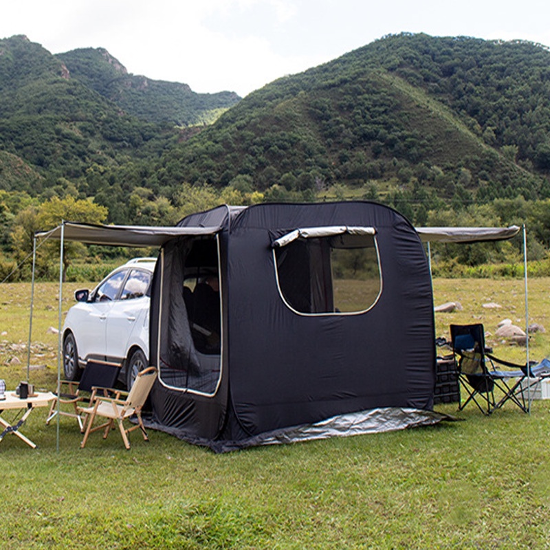 Ready Stock Lều Sau Xe Cắm Trại Ngoài Trời Thích Hợp Cho Lều Ô Tô Tự Lái Suv 200x200cm