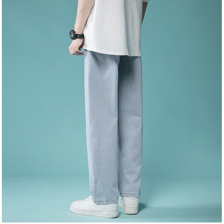 Quần Jeans nam ống suông rộng, form baggy SRR-01 Style hàn quốc, Quần jean nam suông ống rộng baggy | BigBuy360 - bigbuy360.vn