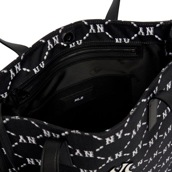 Túi Tote Monogram Diamond Jacquard Đen 3AORM012NK