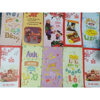 Set 10 bao lì xì tết mẫu 2022
