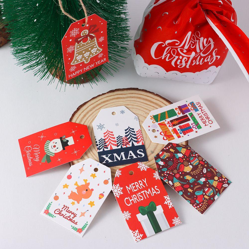 Set 48 Thẻ Quà Tặng Giáng Sinh / Đám Cưới Thiết Kế Hình Hoa Tuyết /