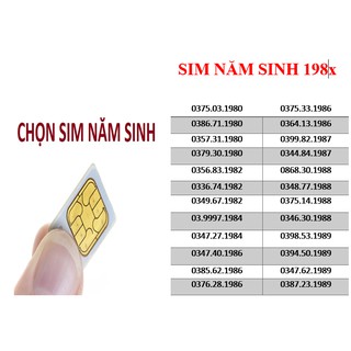Sim NĂM SINH 1982/ 1983/ 1981_ SIm số đẹp Viettel tặng gói V120 tháng đầu siêu ưu đãi