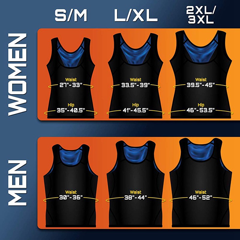 Ready Stock Sauna Vest Premium Workout Tank Top Sweat Shaper Polymer for Slimming Weight Loss Fitness