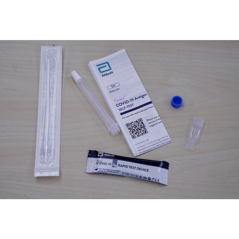 Test nhanh covid abbott Panbio™ Covid-19 Ag Rapid Test Device (Nasal) test mũi - nước bọt tại nhà cho kết quả chính xác