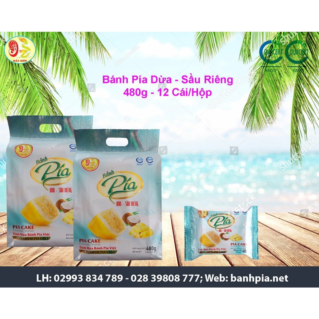 BÁNH PÍA DỪA - SẦU RIÊNG - BÁNH PÍA HẢI SƠN