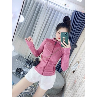 ÁO KHOÁC NỮ Ôm Body Isoblox Co Giãn, Thấm Hút Mồ Hôi, Chống nắng, tập Gym, Yoga Hàng Quảng Châu Cao Cấp