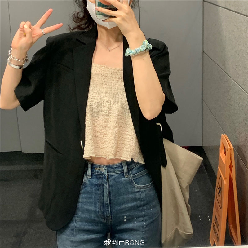  Áo hai dây có thể điều chỉnh phong cách Hàn Quốc trẻ trung xinh xắn cho nữ 175053 | BigBuy360 - bigbuy360.vn