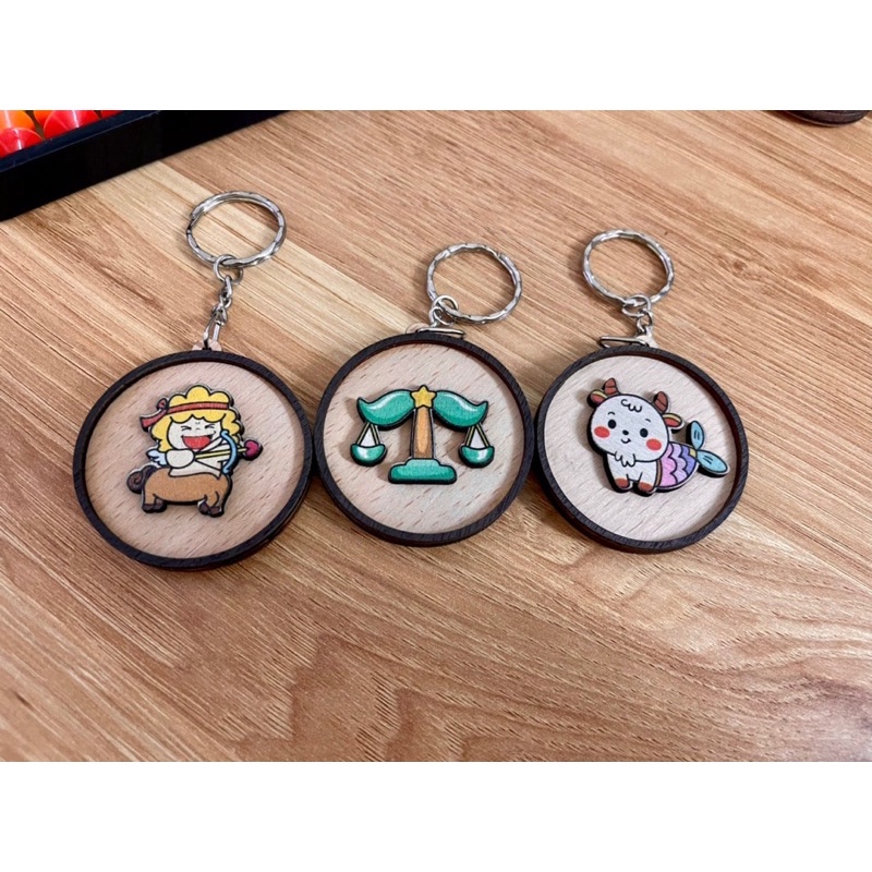 Móc chỉa khoá 12 cung hoàng đạo chibi