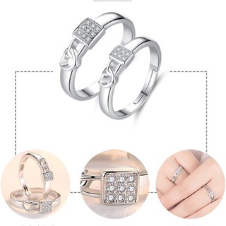 Nhẫn cặp Ổ khóa trái tim BHN28