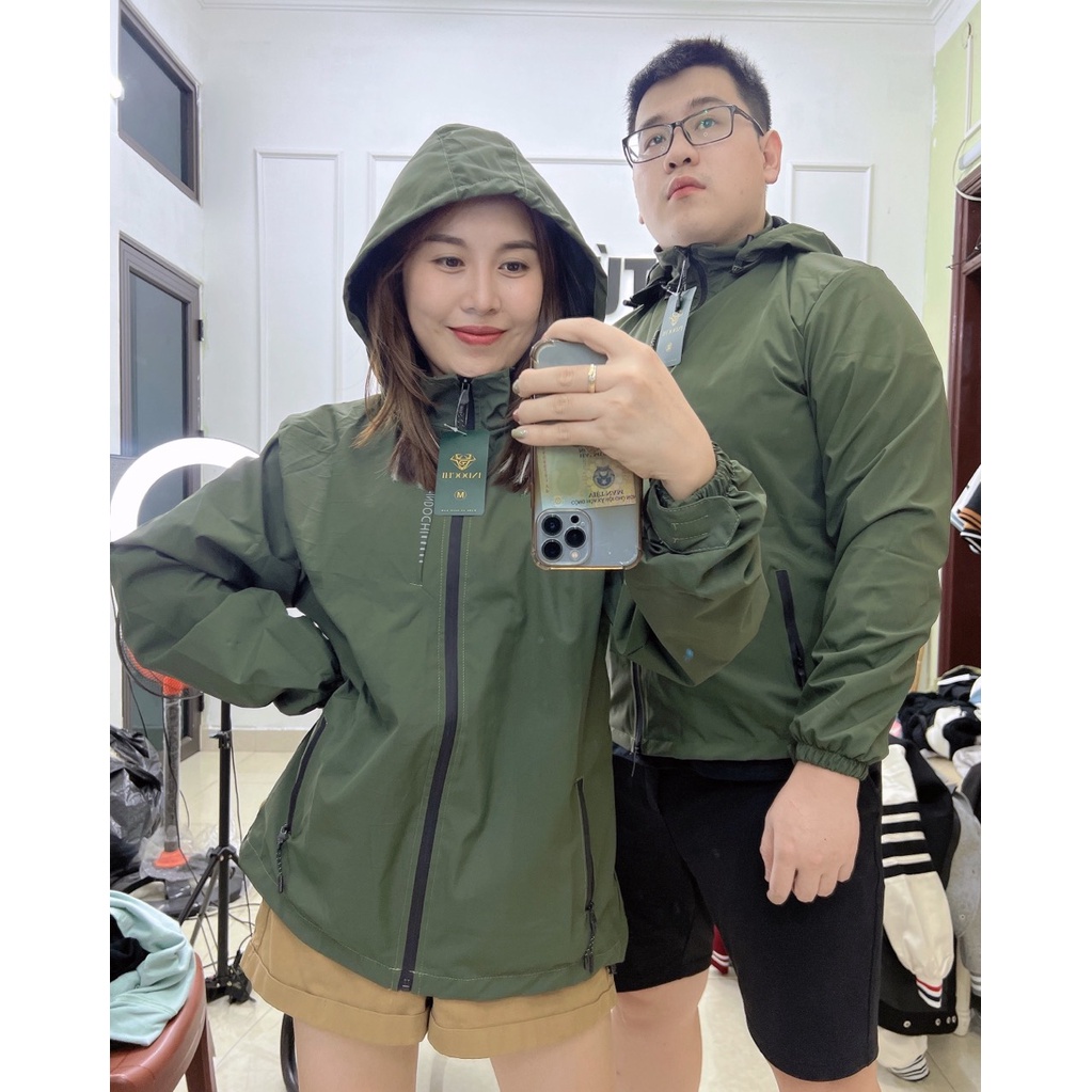 Áo khoác gió nam nữ có mũ cao cấp 2 lớp, chất liệu gió tráng bạc chống tia UV chống nắng ngăn gió Tumaishop