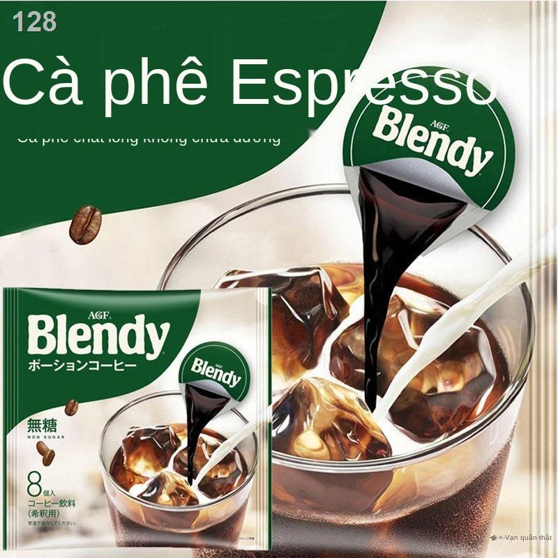 UNhập khẩu ngay tại Nhật Bản Cà phê lỏng AGF BLENDY cô đặc chiên giòn, viên nén cà phê đá hòa tan hơi ngọt