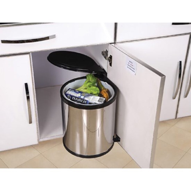 THÙNG RÁC INOX SÁNG BÓNG GẮN CÁNH CAO CẤP