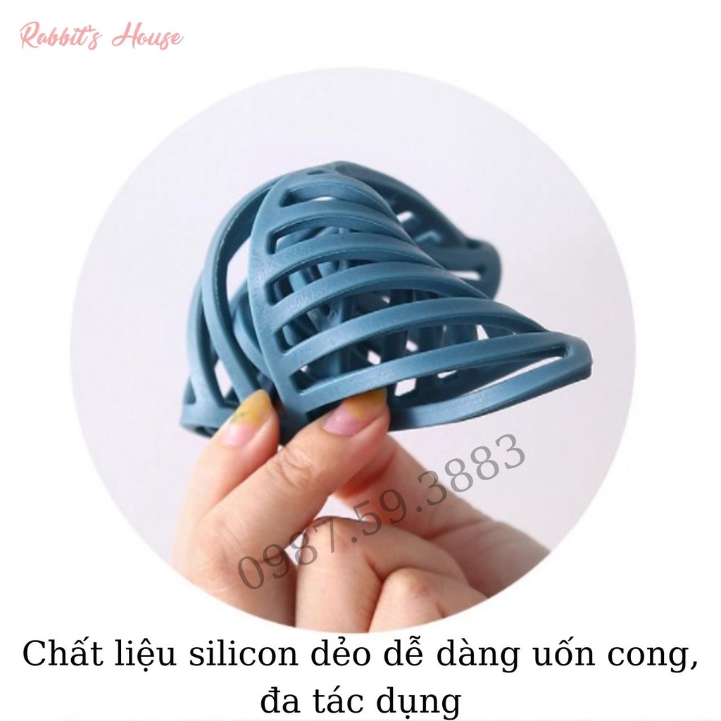 Miếng Lót Nồi, Đế Lót Nồi Bát Đĩa Ly Cốc Bằng Silicon Họa Tiết Hình Học