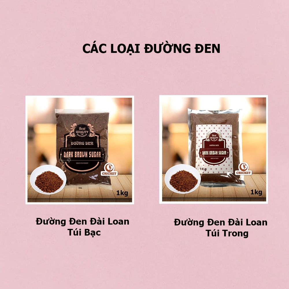 Combo Trà Sữa Trân Châu Đài Loan ( Trân Châu Đen Đài Loan + Trà + Bột Sữa + Đường Đen Đài Loan)