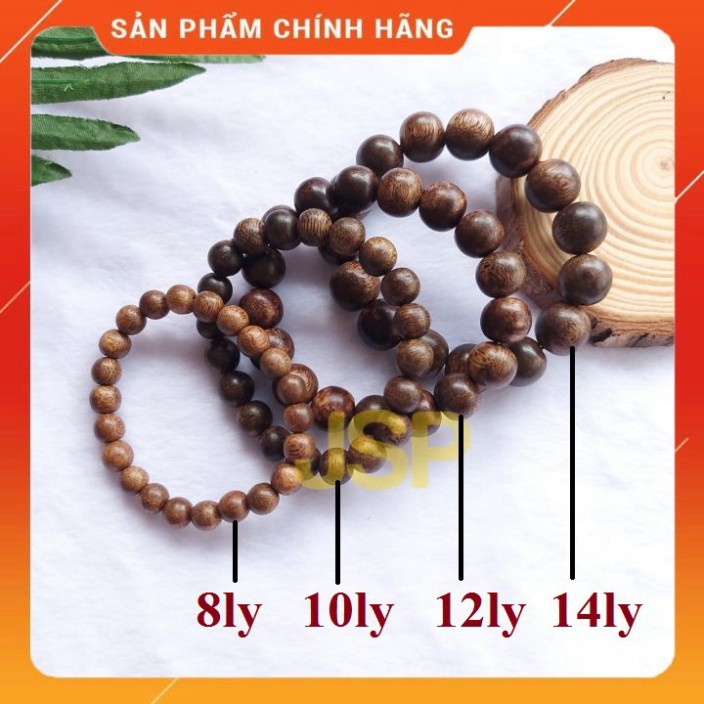 ⛔ Vòng Tay Trầm Hương tốc tròn tự nhiên phong thủy may mắn Tặng kèm Dây & Hộp quà tặng. | BigBuy360 - bigbuy360.vn