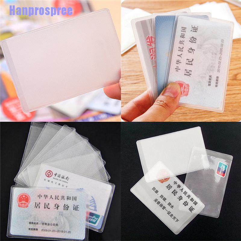 Bộ 10 túi đựng thẻ ID bằng nhựa PVC chuyên dùng